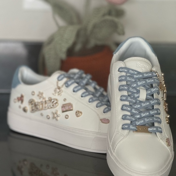 Aldo White and Blue Barbie Sneakers - Picture 6 of 10